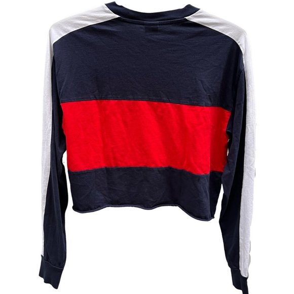Aritzia TNA colour block cropped long sleeve tee - Picture 3 of 7